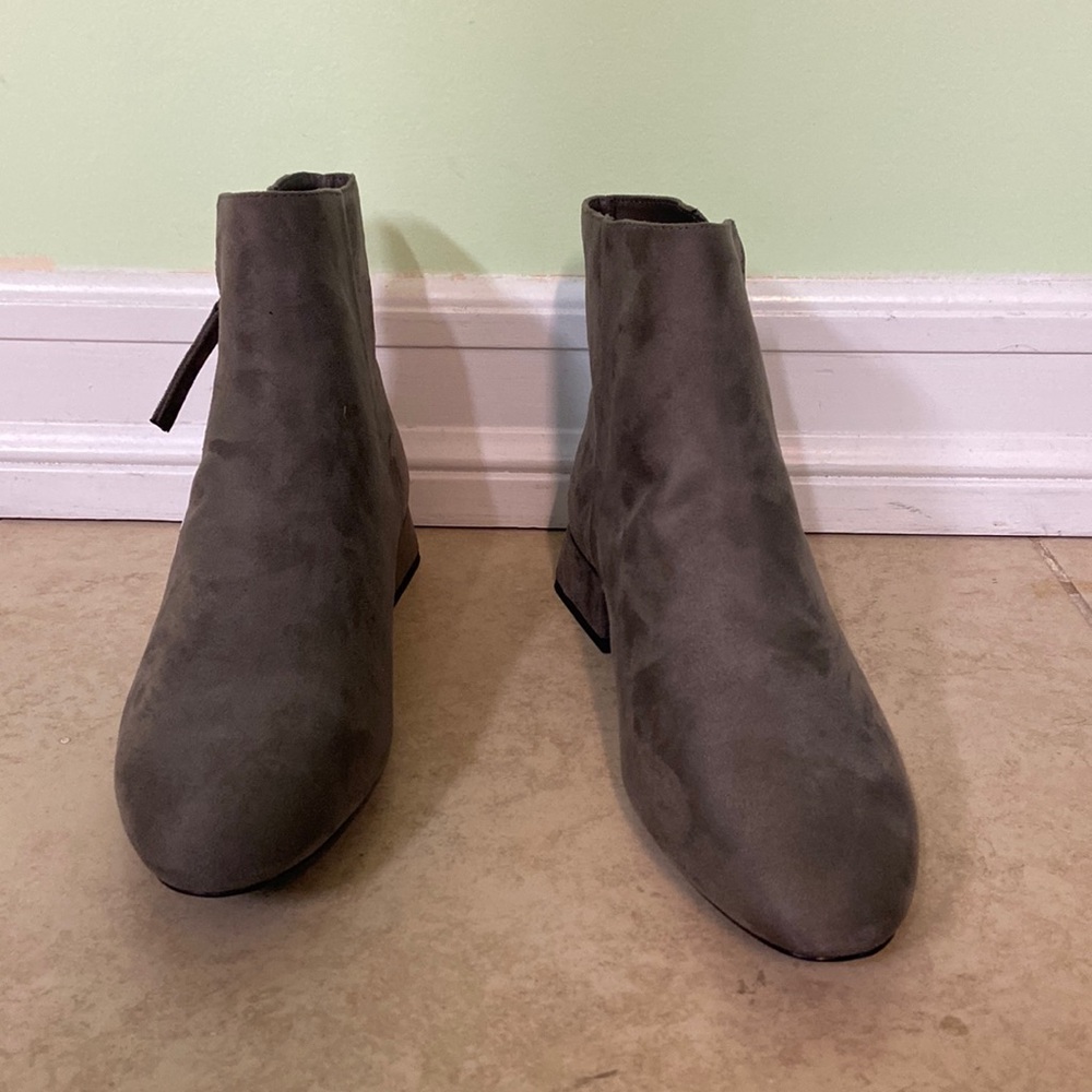 Zara gray ankle boots